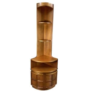 Vintage Mid Century Teak Corner Cabinet By Nathan Furniture