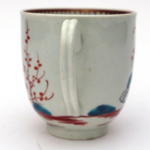A good antique porcelain 1st Period Worcester Chinoiserie Mandarin Cup C.18thC
