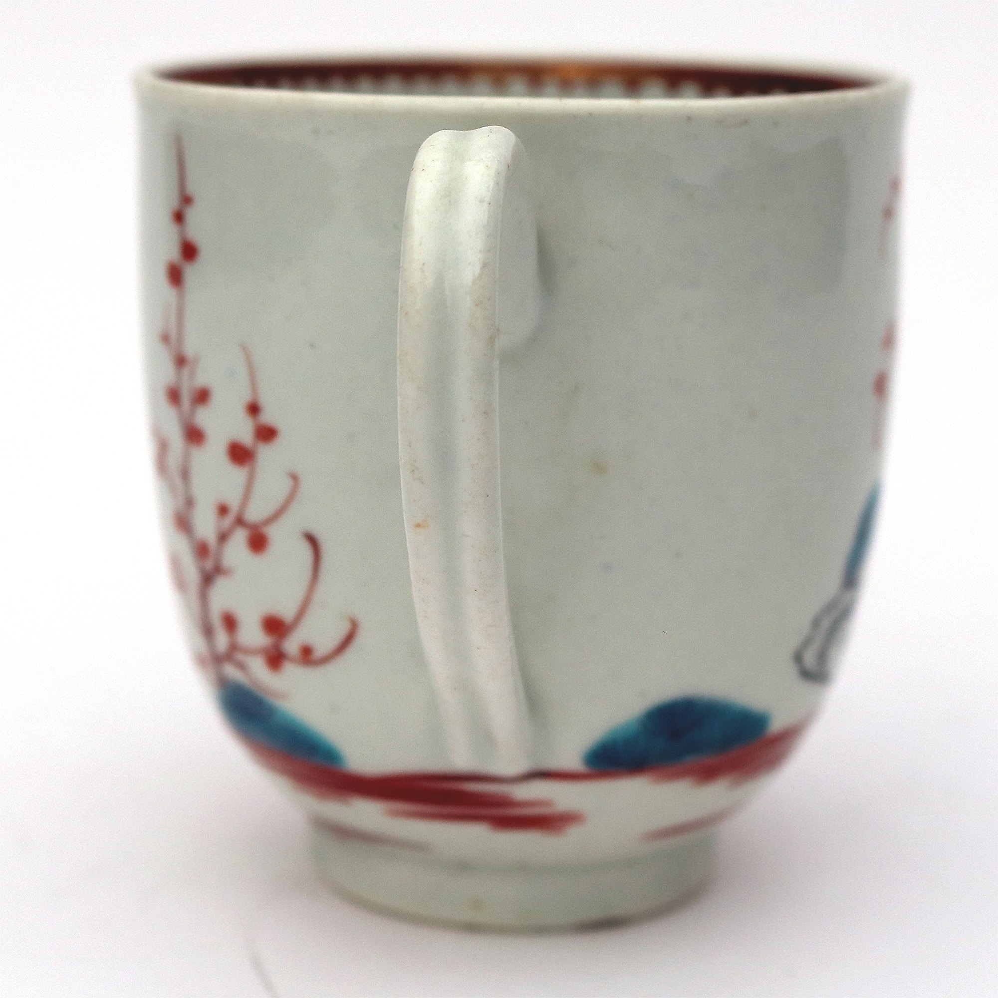 A good antique porcelain 1st Period Worcester Chinoiserie Mandarin Cup C.18thC