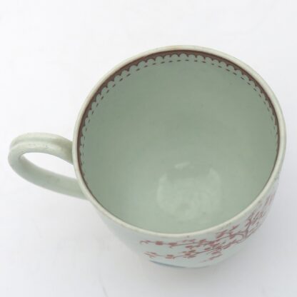 A good antique porcelain 1st Period Worcester Chinoiserie Mandarin Cup C.18thC - Image 5