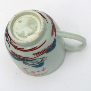 A good antique porcelain 1st Period Worcester Chinoiserie Mandarin Cup C.18thC