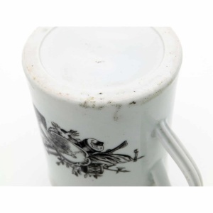 An antique Worcester porcelain Royal Commemorative Frederick II Tankard 18th/19thC