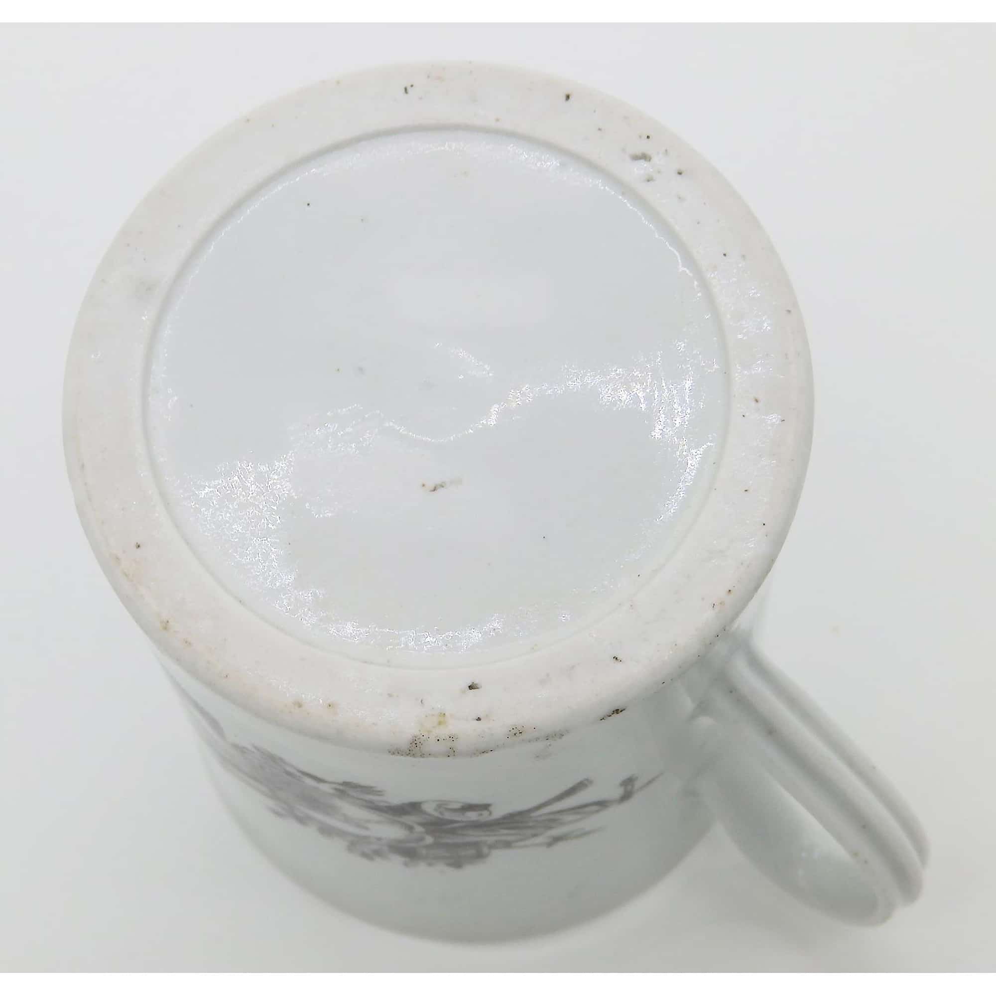 An antique Worcester porcelain Royal Commemorative Frederick II Tankard 18th/19thC