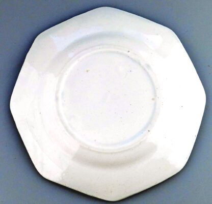 Unusual antique Staffordshire pottery daisy border Military Nursery Plate C.19th - Image 4