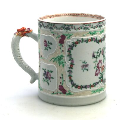 A fine and unusual antique Chinese famille rose porcelain dragon Tankard C.18thC - Image 2