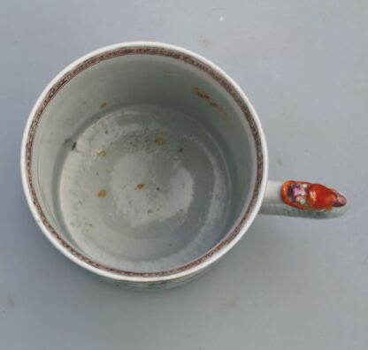 A fine and unusual antique Chinese famille rose porcelain dragon Tankard C.18thC - Image 6