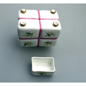 Antique Victorian Christopher Dresser Minton porcelain novelty Tea Caddy C.19thC