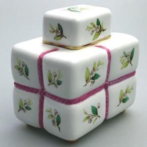 Antique Victorian Christopher Dresser Minton porcelain novelty Tea Caddy C.19thC