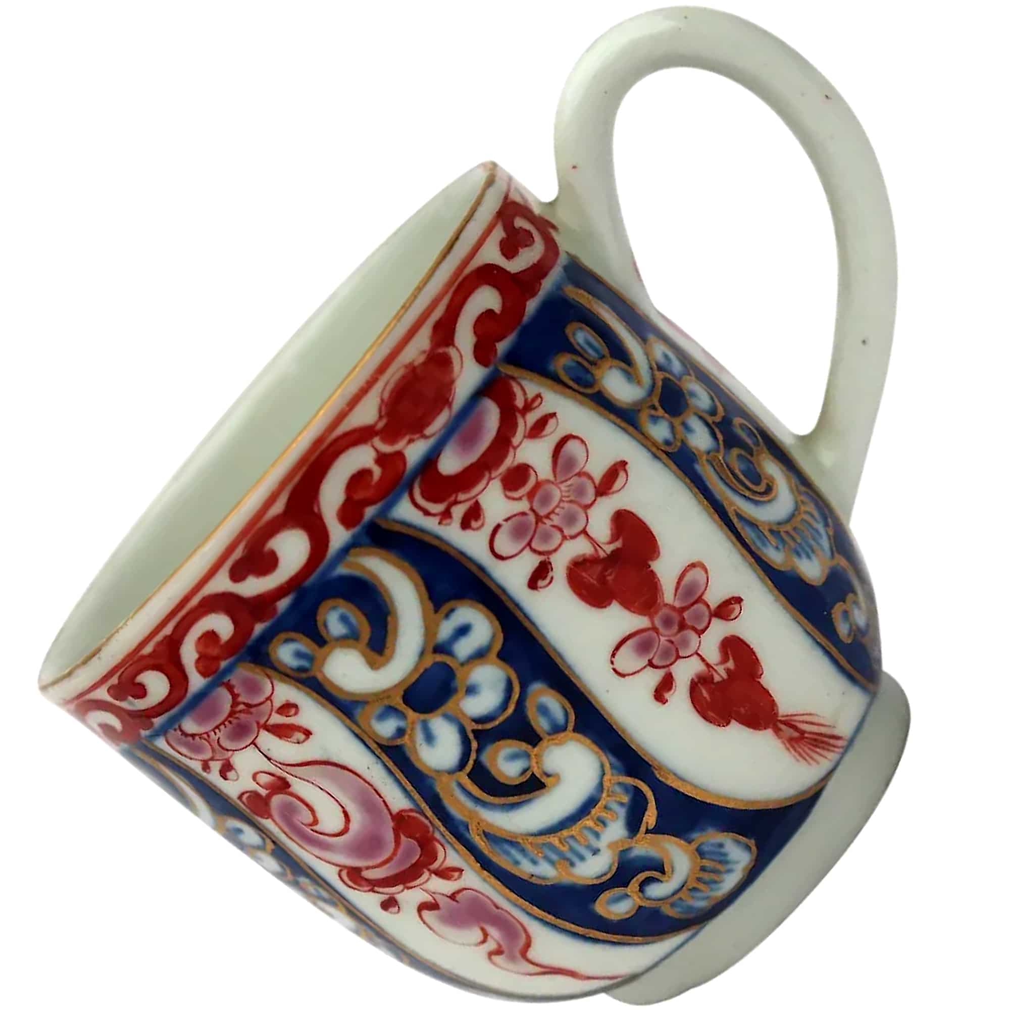 A good antique porcelain 1st Period Worcester Queen Charlotte Coffee Can C.1770