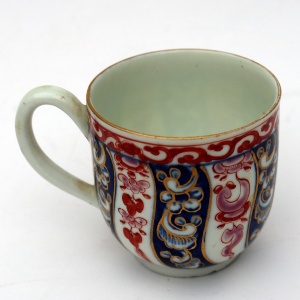 A good antique porcelain 1st Period Worcester Queen Charlotte Coffee Can C.1770