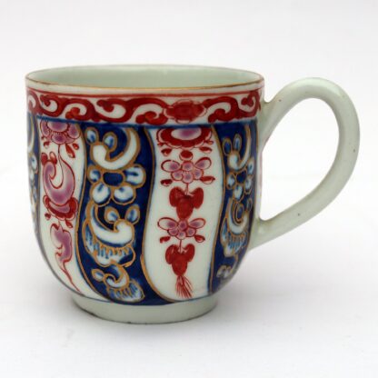A good antique porcelain 1st Period Worcester Queen Charlotte Coffee Can C.1770 - Image 4