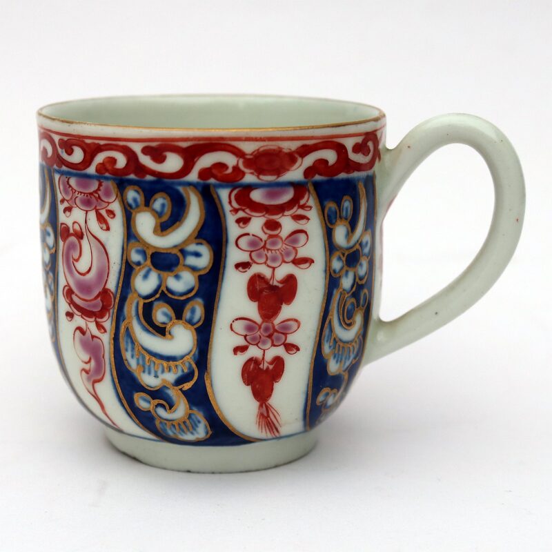 A good antique porcelain 1st Period Worcester Queen Charlotte Coffee Can C.1770