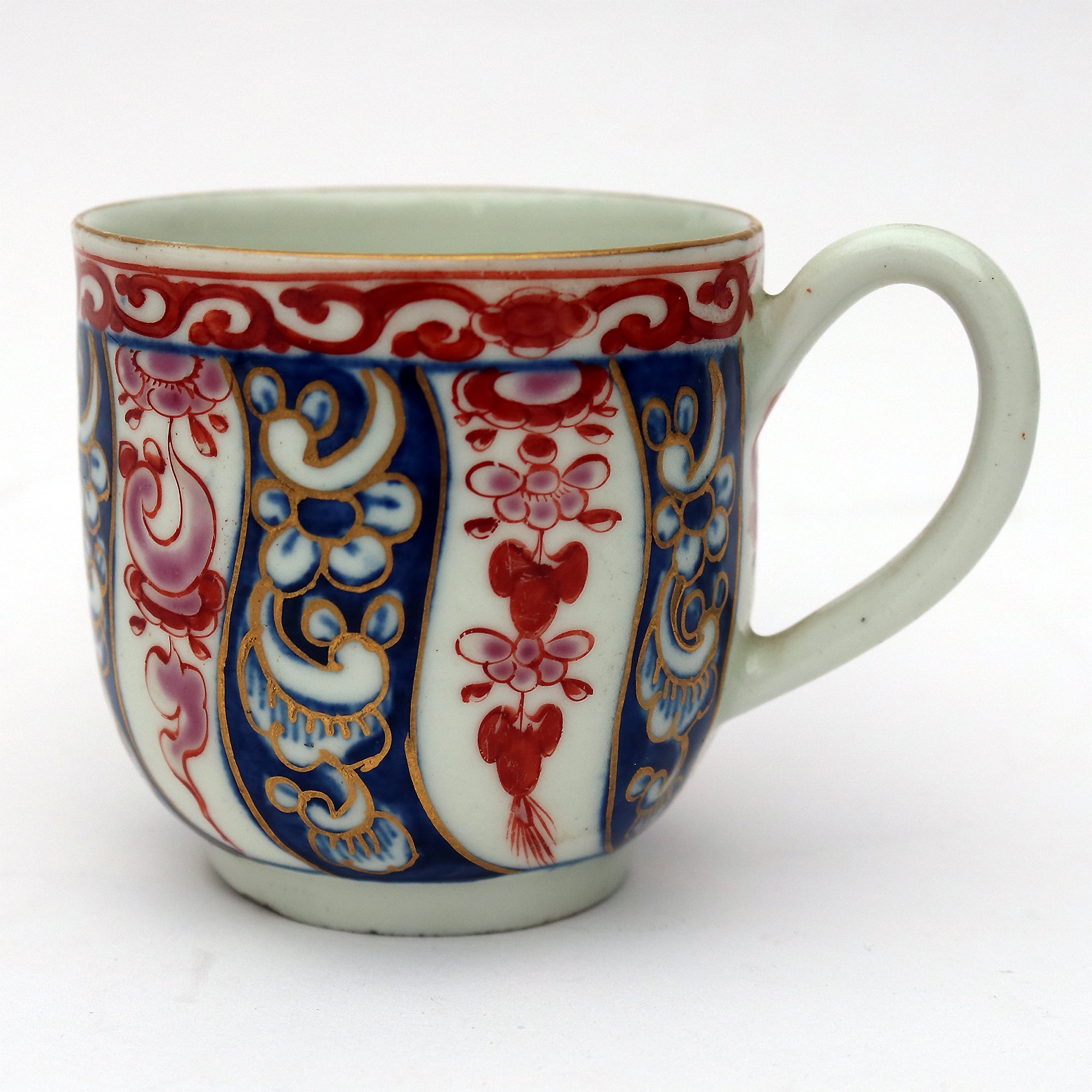 A good antique porcelain 1st Period Worcester Queen Charlotte Coffee Can C.1770