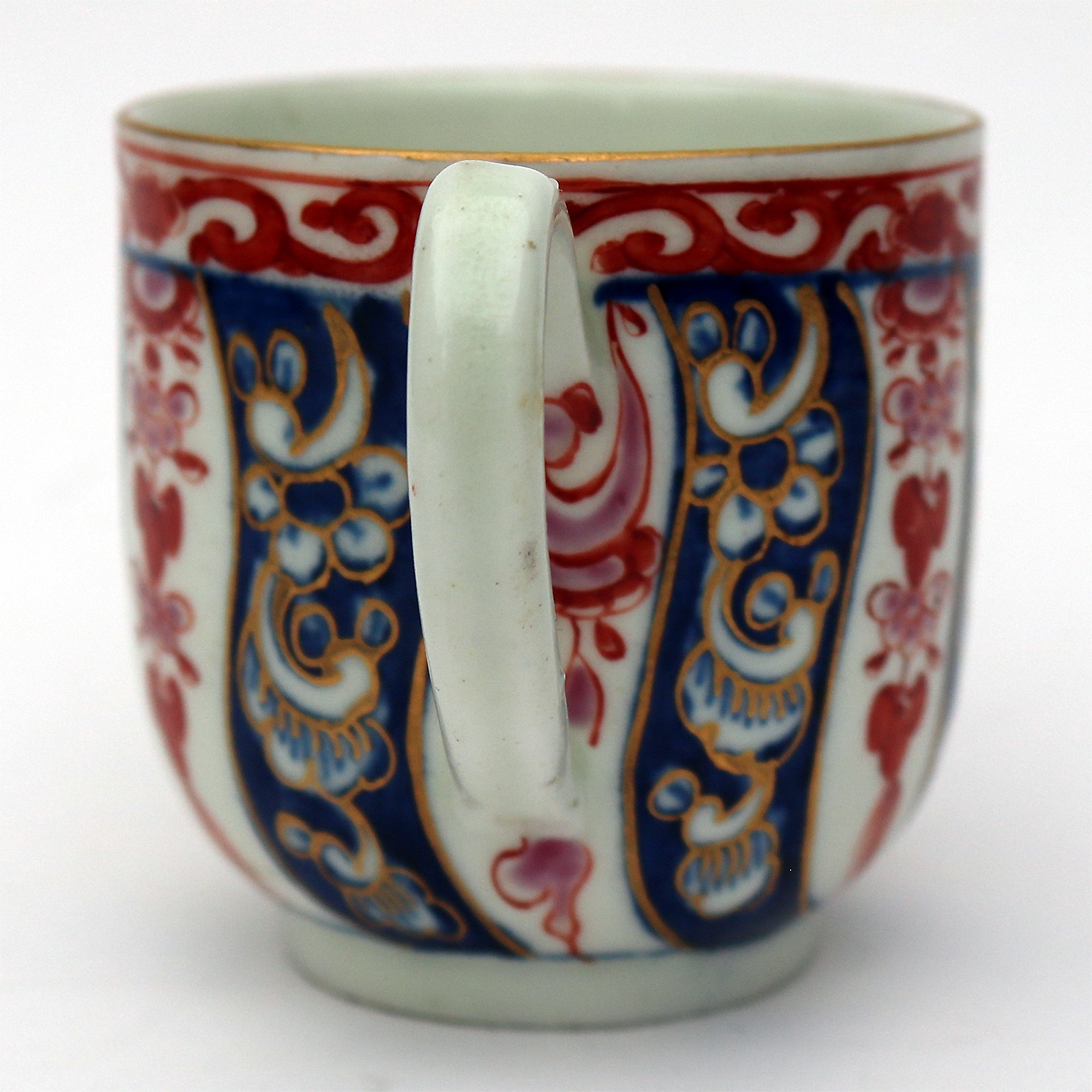 A good antique porcelain 1st Period Worcester Queen Charlotte Coffee Can C.1770