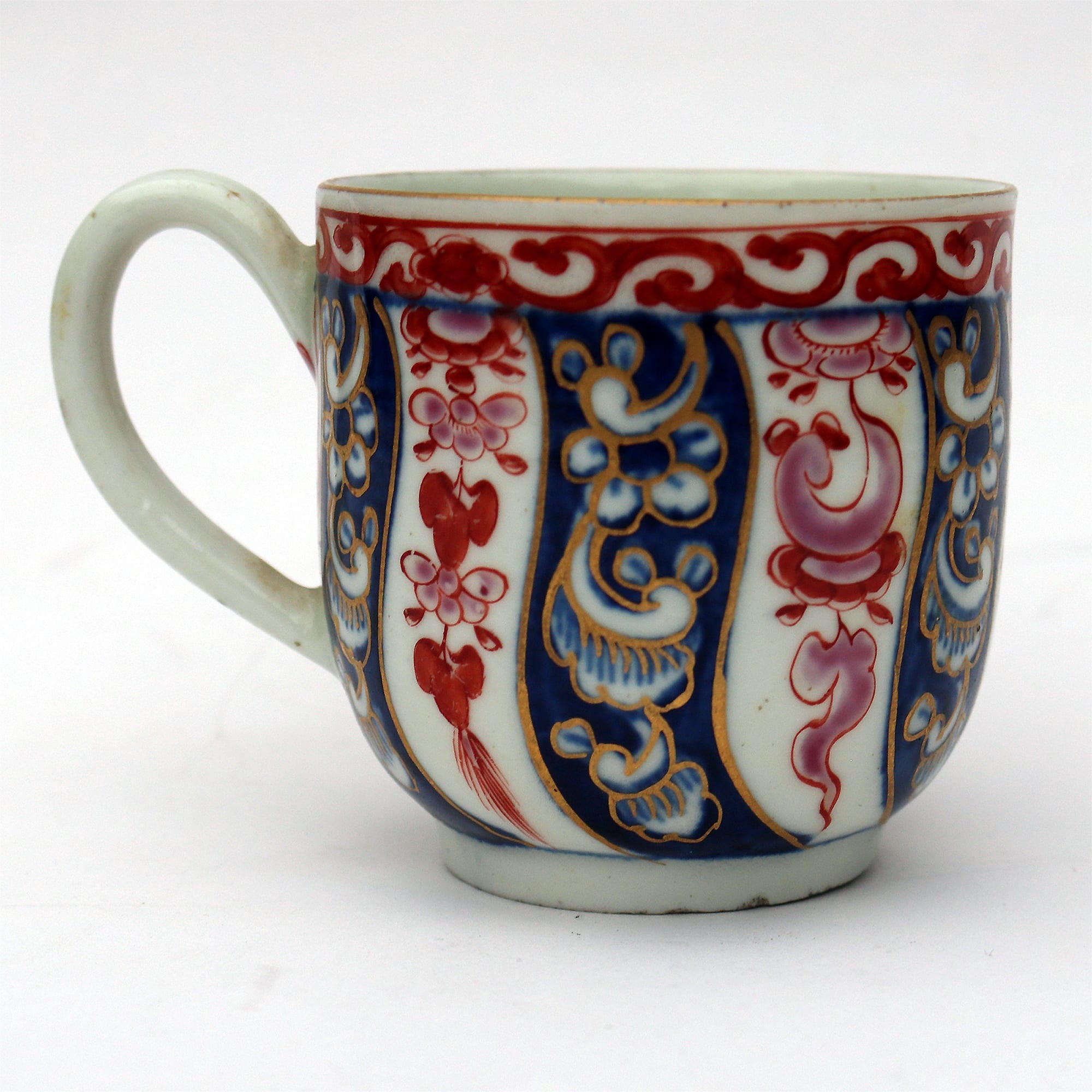 A good antique porcelain 1st Period Worcester Queen Charlotte Coffee Can C.1770