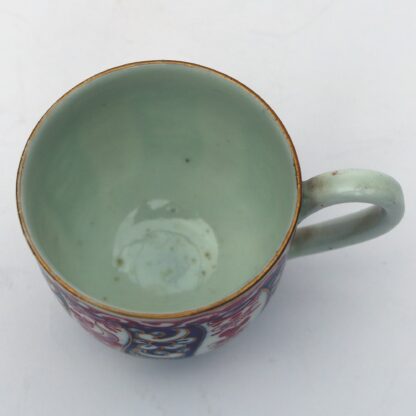 A good antique porcelain 1st Period Worcester Queen Charlotte Coffee Can C.1770 - Image 8