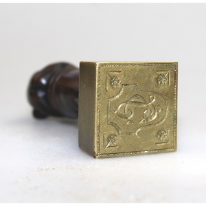 A good & rare antique novelty Grand Tour bronze figural child Desk Seal C.19thC