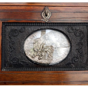 An extremely rare antique Palais Royal Madonna & child ladies Lap Desk C.19thC