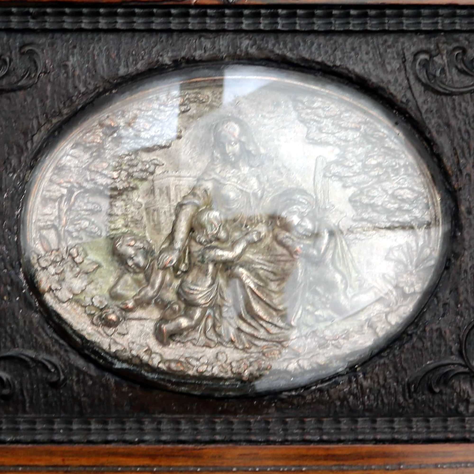 An extremely rare antique Palais Royal Madonna & child ladies Lap Desk C.19thC