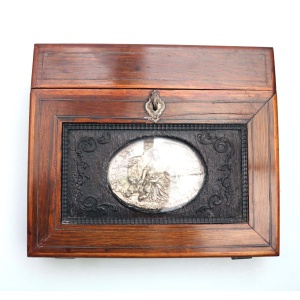 An extremely rare antique Palais Royal Madonna & child ladies Lap Desk C.19thC