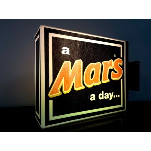 ‘a Mars a day…’, Vintage Illuminated Advertising Sign