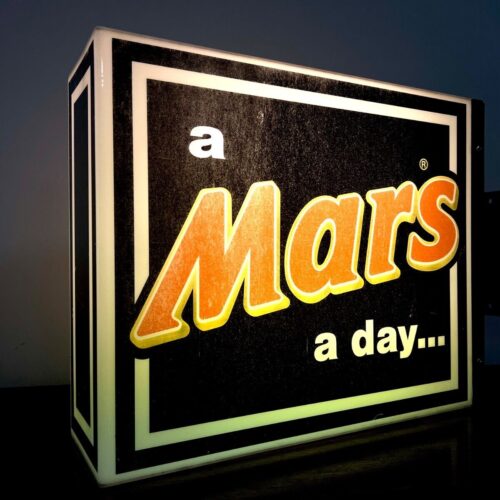 ‘a Mars a day…’, Vintage Illuminated Advertising Sign
