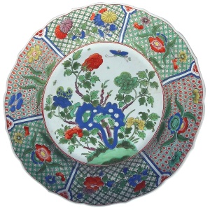 Very unusual antique Georgian porcelain Spode Plate in the Chinese taste C.1820