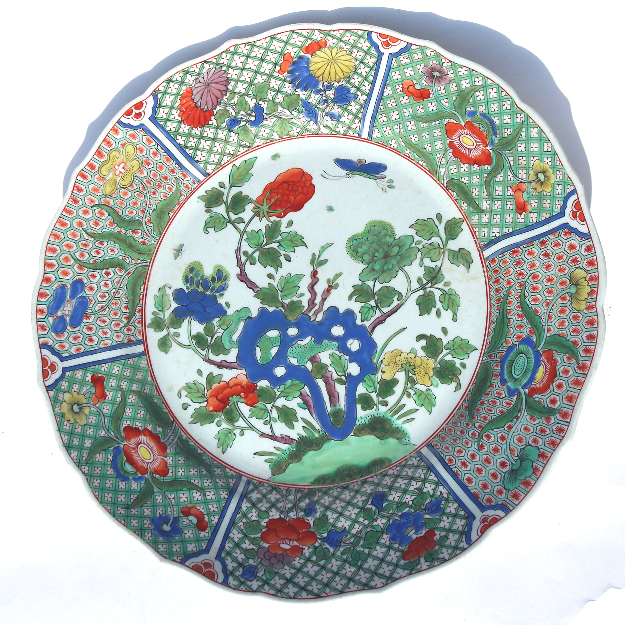 Very unusual antique Georgian porcelain Spode Plate in the Chinese taste C.1820
