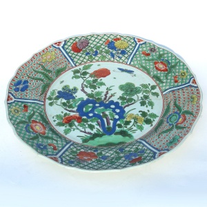 Very unusual antique Georgian porcelain Spode Plate in the Chinese taste C.1820