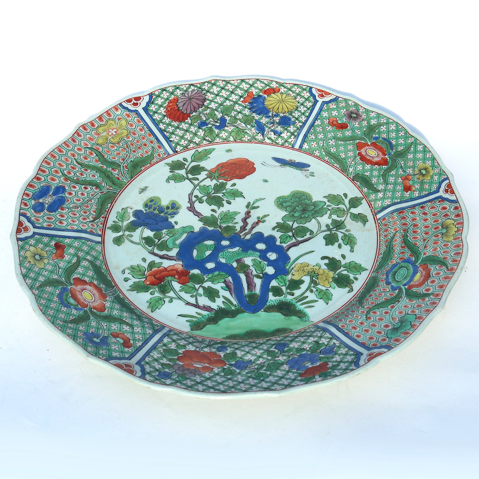 Very unusual antique Georgian porcelain Spode Plate in the Chinese taste C.1820