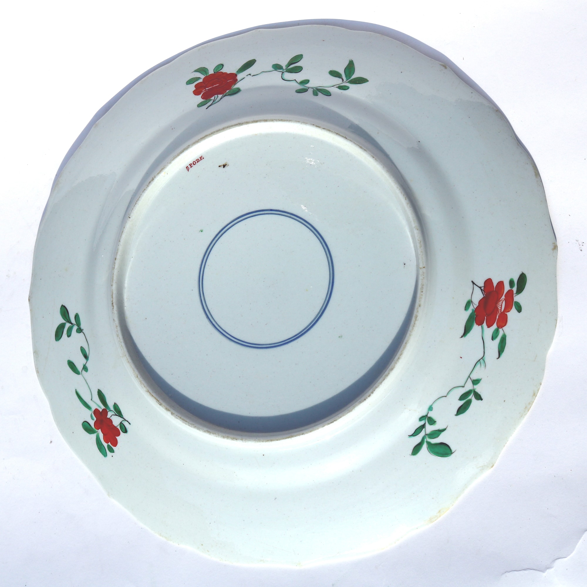 Very unusual antique Georgian porcelain Spode Plate in the Chinese taste C.1820
