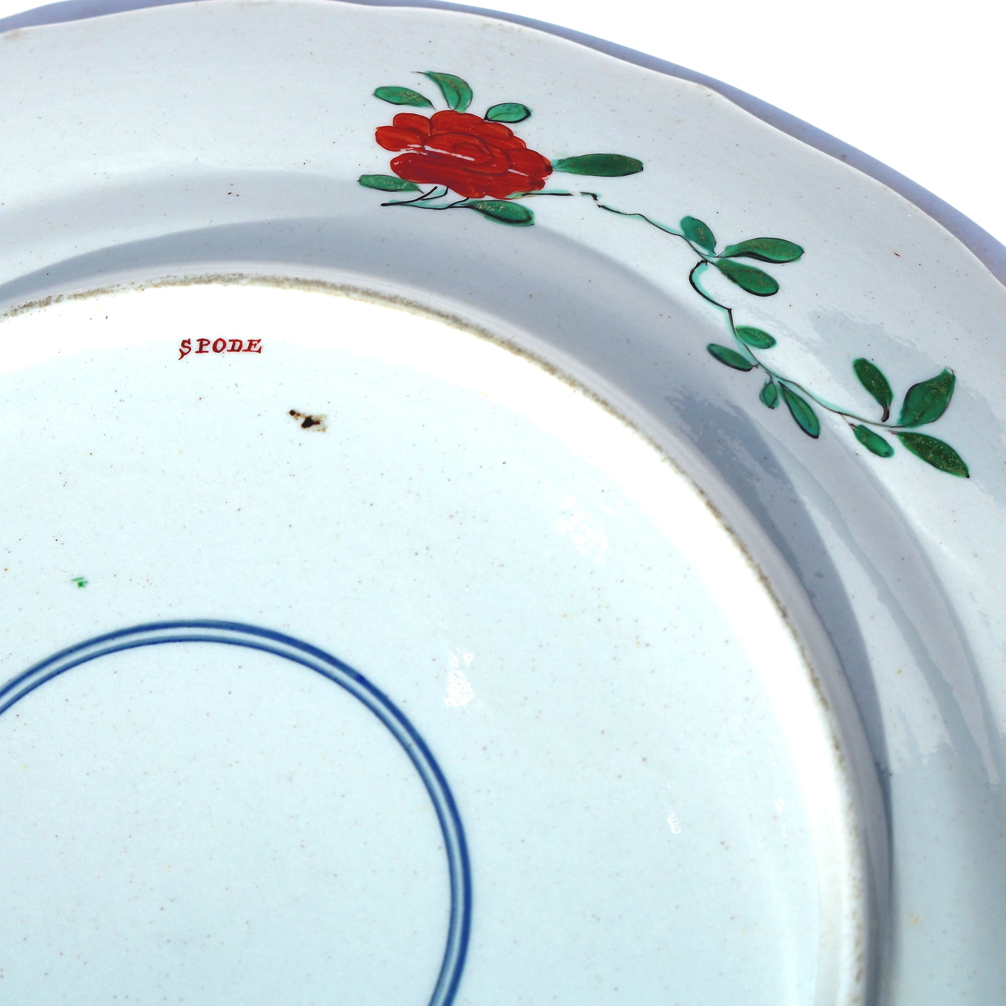 Very unusual antique Georgian porcelain Spode Plate in the Chinese taste C.1820