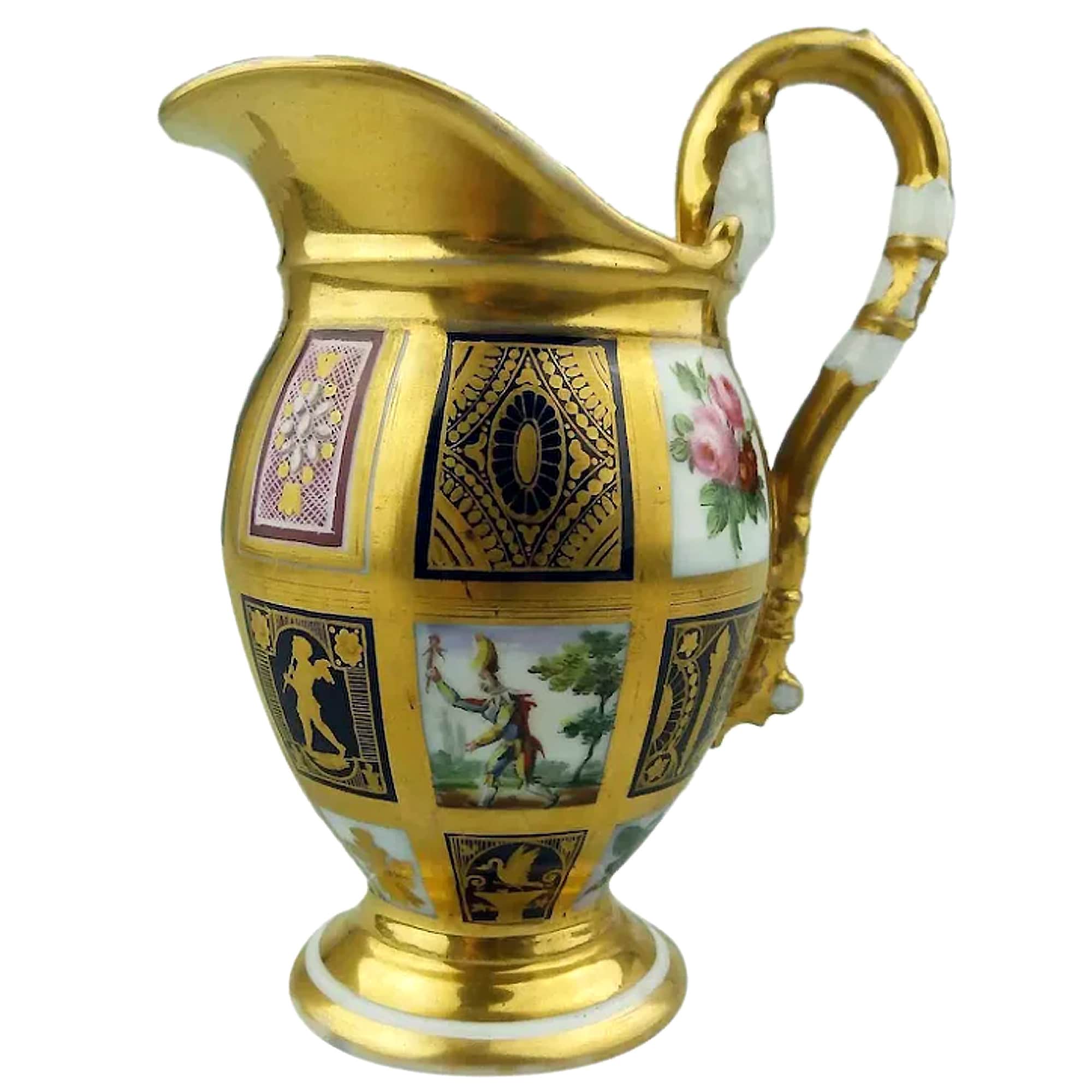 Extraordinary & very fine & extremely rare antique Old Paris porcelain Jug 1810