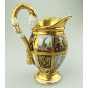 Extraordinary & very fine & extremely rare antique Old Paris porcelain Jug 1810