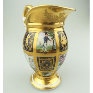 Extraordinary & very fine & extremely rare antique Old Paris porcelain Jug 1810