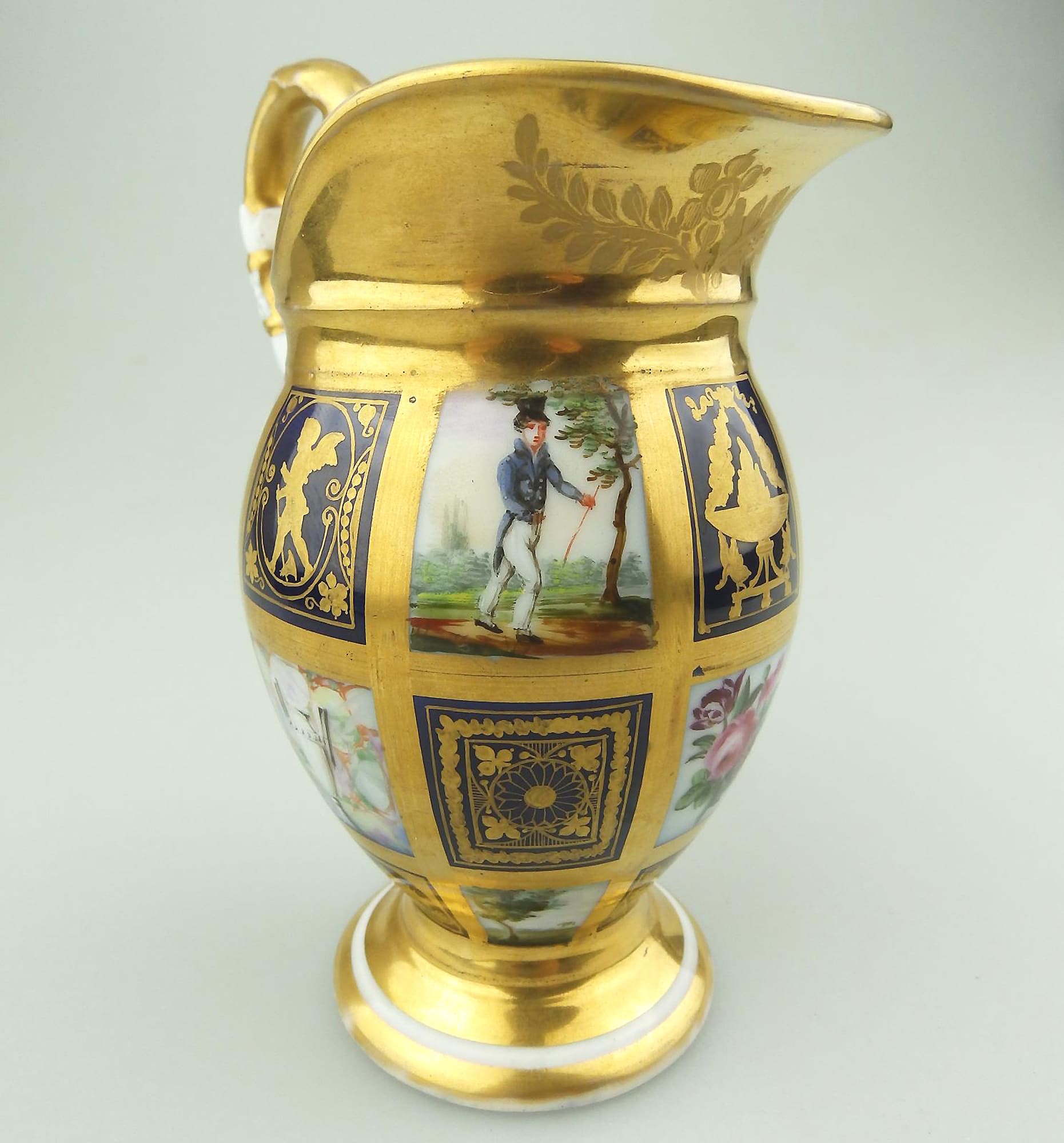 Extraordinary & very fine & extremely rare antique Old Paris porcelain Jug 1810