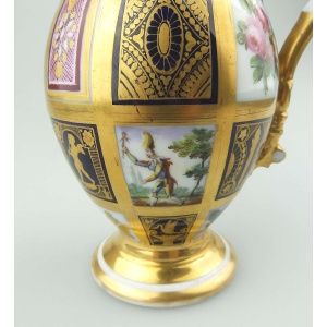 Extraordinary & very fine & extremely rare antique Old Paris porcelain Jug 1810