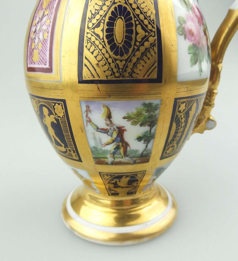 Extraordinary & very fine & extremely rare antique Old Paris porcelain Jug 1810