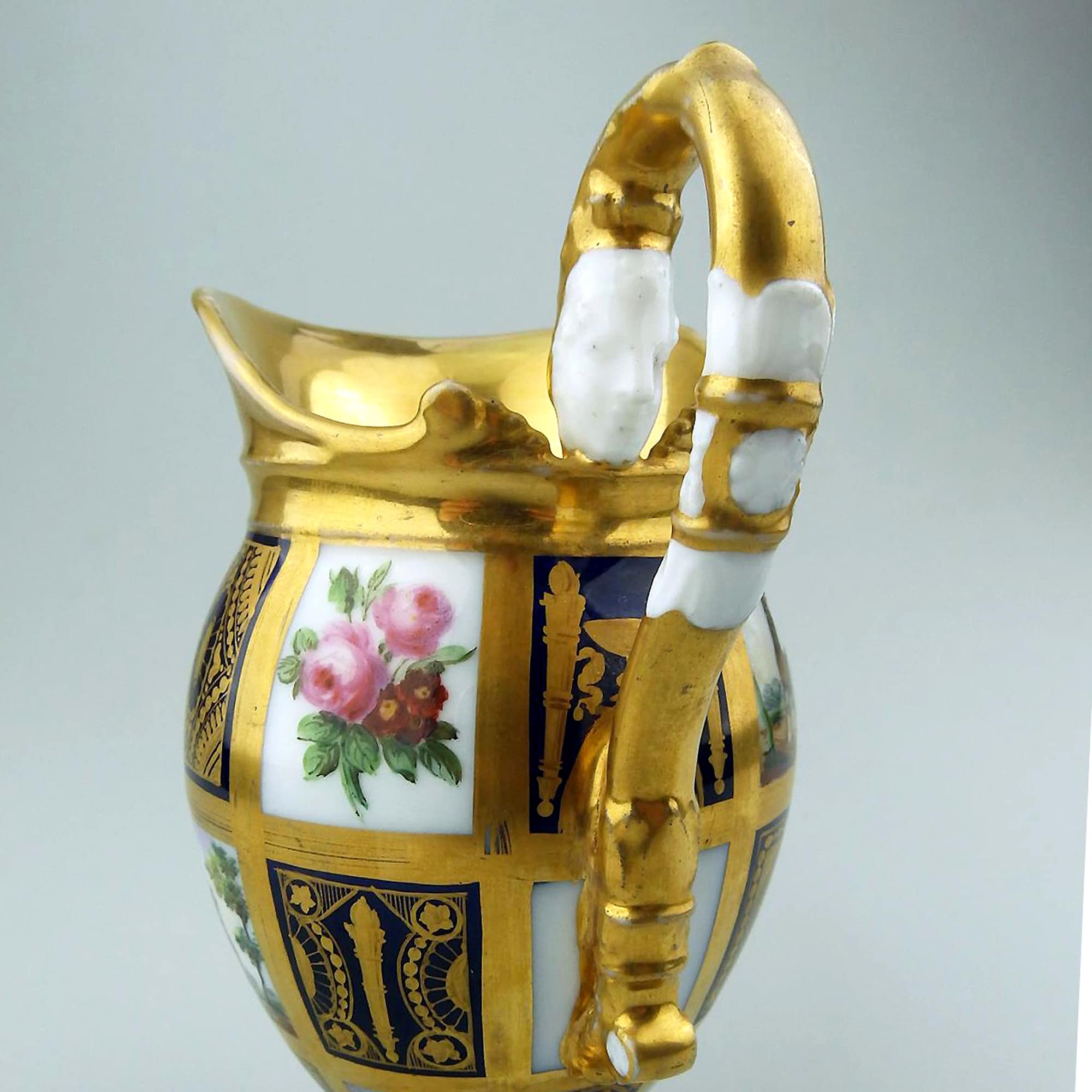 Extraordinary & very fine & extremely rare antique Old Paris porcelain Jug 1810