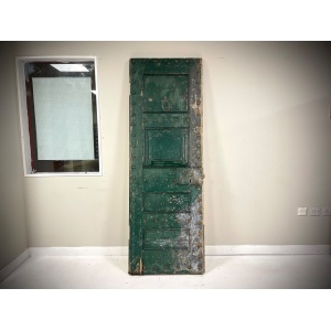 British, 19th Century, Oak & Steel Prison Door