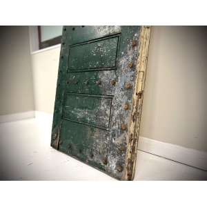 British, 19th Century, Oak & Steel Prison Door