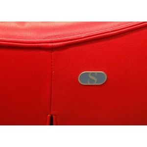 De Sede DS 151 Red Leather & Steel Jane Worthington Designer Chaise Lounge