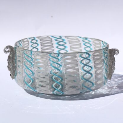 Antique Victorian Edinburgh Crystal Leith Flint Glass cherub glass Bowl C.19thC - Image 2