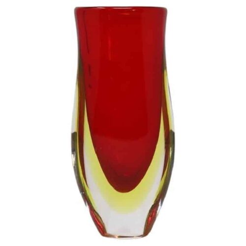 Small Murano Glass Red Vase, 1960s