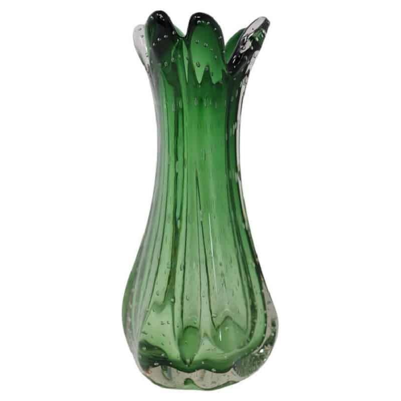 Green Murano Glass Vase, 1960s