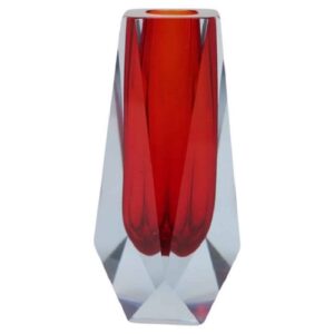Murano Glass Red Vase, 1960s