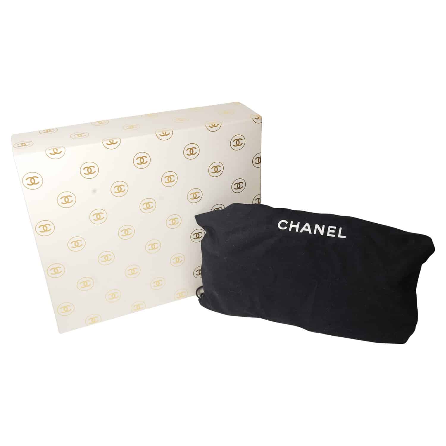 Chanel Grey Lambskin Pleated Hand Bag With Ruthenium-Finish Chain Link Straps