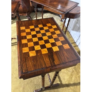 Regency Rosewood Nest of Three Tables