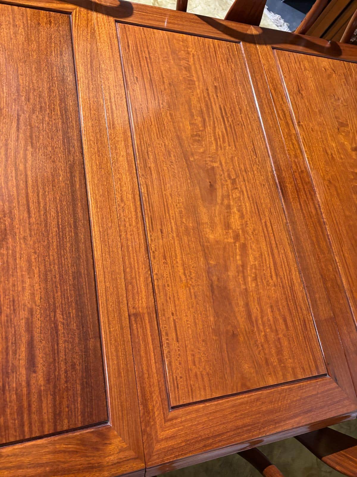 Chinese Rosewood Dining Room Table & Eight Chairs