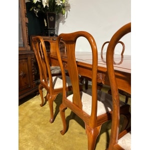 Chinese Rosewood Dining Room Table & Eight Chairs